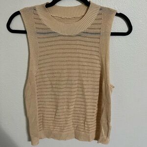 SHEIN Mesh Keyhole Tank Top